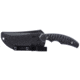 CRKT Burrower Fixed Blade Knife Black 3.66in, D2, Trailing Point, Black Micarta Handle, 3610