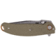 CRKT Butte Deadbolt Lock Assisted Opening Folding Knife, 3.36in, D2 Steel, Drop Point, G10 Handle, OD Green, 2471