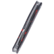 CRKT Forebear Folding Knife, 2.29in, 12C27, Drop Point Blade, Black/Red G10 Handle, 4810