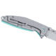 CRKT Ibis Frame Lock Folding Knife, 3.08in, 8Cr13MoV Stainless Steel Blade, Drop Point Blade, Blue Handle, 2560