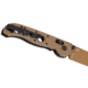 CRKT M16?02X Folding Knife, 3.11in, D2 Tool Steel Blade, Drop Point Blade, Tan G10 Handle, M16-02XD