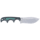 CRKT Minimalist Nessmuk Fixed Blade Knife, 2.90in, D2, Nessmuk Blade, Green/Black G10 Handle, 2376