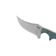 CRKT Minimalist Persian Fixed Blade Knife, 2.76in, 8Cr13MoV Stainless Steel Blade, Persian Blade, Green G10 Handle, 2379