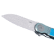 CRKT Monument Folding Knife, 3.07in, M390, Drop Point Blade, Blue G10 Handle, 4000