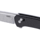 CRKT Q Compact Folding Knife, 3.05in, D2 Tool Steel Blade, Drop Point Blade, Black G10 Handle, 7075