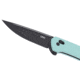 CRKT Q Compact Folding Knife, 3.05in, 14C28N, Drop Point Blade, Aqua G10 Handle, 7075B