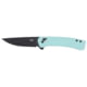 CRKT Q Compact Folding Knife, 3.05in, 14C28N, Drop Point Blade, Aqua G10 Handle, 7075B