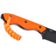 CRKT Razel Fixed Blade Knife, 2.97in, 8Cr13MoV Stainless Steel Blade, Chisel Blade, Orange G10 Handle, 4037ER
