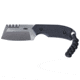 CRKT Razel Compact Fixed Blade Knife, 2.32in, D2, Chisel Blade, Silver G10 Handle, 4036