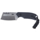 CRKT Razel Compact Fixed Blade Knife, 2.32in, D2, Chisel Blade, Silver G10 Handle, 4036