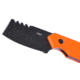 CRKT Razel Compact Fixed Blade Knife, 2.32in, 8Cr13MoV Stainless Steel Blade, Chisel Blade, Orange G10 Handle, 4036ER