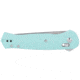 CRKT Sero Folding Knife, 3.02in, D2 Tool Steel Blade, Drop Point Blade, Aqua G10 Handle, 7170B