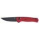 CRKT Sero Folding Knife, 3.02in, S35VN, Drop Point Blade, Black/Red G10 Handle, 7170R