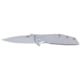 CRKT Slag Assisted Opening Folding Knife, 2.95in, D2, Drop Point, Gray Stainless Steel Handle, 7600