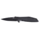 CRKT Slag Assisted Opening Folding Knife, 2.95in, D2, Drop Point, Black Stainless Steel Handle, 7600K