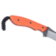 CRKT Spit Fixed Blade Knife, 2.29in, 5Cr15MoV Stainless Steel Blade, Drop Point Blade, Orange G10 Handle, 2399