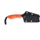 CRKT Spit Fixed Blade Knife, 2.29in, 5Cr15MoV Stainless Steel Blade, Drop Point Blade, Orange G10 Handle, 2399
