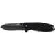 CRKT Squid XM Folding Knife, 2.95in, D2, Drop Point Blade, Black G10 Handle, 2495K