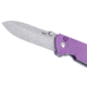CRKT Squid XM Folding Knife, 2.95in, 14C28N, Drop Point Blade, Purple G10 Handle, 2495P