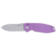 CRKT Squid XM Folding Knife, 2.95in, 8Cr13MoV Stainless Steel Blade, Drop Point Blade, Purple G10 Handle, 2495P