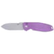 CRKT Squid XM Folding Knife, 2.95in, 14C28N, Drop Point Blade, Purple G10 Handle, 2495P