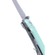 CRKT Tuna Compact Folding Knife, 2.73in, 14C28N, Drop Point Blue, Aqua G10 Handle, 2522B