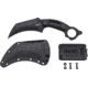 CRKT Du Hoc Fixed Blade Knife w/Sheath, 5.095in SK5 Steel Blade, G10 Handle, Black, 2630