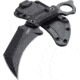 CRKT Du Hoc Fixed Blade Knife w/Sheath, 5.095in SK5 Steel Blade, G10 Handle, Black, 2630