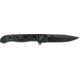 CRKT M16?03 Deadbolt Folding Knife, 3.58in, D2 Tool Steel Blade, Drop Point Blade, Black Aluminum Handle, M16-03DB