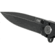 CRKT M16-03DB Folding Knife by Kit Carson, 3.5in, D2 Steel, Stonewash Plain Blade, Black Matte Aluminum Handle, M1603DB