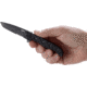 CRKT M16-10 Carson EDC Tanto Folding Knife, Black, Triple Point Serrations, EDP Blade M16-10KZ