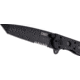 CRKT M16-10 Carson EDC Tanto Folding Knife, Black, Triple Point Serrations, EDP Blade M16-10KZ