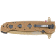 CRKT M16-14 Big Dog Special Forces Veff Desert Tanto Folding Knife, Desert Tan M16-14DSFG