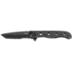 CRKT M1610-SS Carson EDC Stainless Steel Tanto Folder Knife, Triple Point, Black EDP Blade M16-10KS