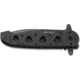 CRKT M21 Folding Knife, Drop Point Tri-Point Combo Edge, Blk TitanNitride Blade/Handle M21-14SF