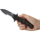 CRKT M21 Folding Knife, Drop Point Veff Combo Edge, Black TitanNitride Blade/Handle M21-14SFG