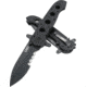 CRKT M21 Folding Knife, Drop Point Veff Combo Edge, Black TitanNitride Blade/Handle M21-14SFG