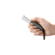 CRKT Minimalist Cleaver Fixed Blade Knife, 2.13in, 5Cr13MoV Stainless Steel Blade, Cleaver Blade, Black/Green G10 Handle, 2383