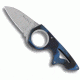 CRKT Neckolas Compact Fixed Blade Knife, Plain Edge, Blue/Black Handle 2390