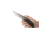 CRKT Panache, Designed By Ken Onion in Kaneohe, Folding Knife W/Frame Lock, 3.67in, Plain Edge, Satin Finish, inlay - Black Carbon Fiber Handle, K530TXP