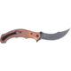 CRKT Ritual Compact, Folding Knife, Plain Edge, Stonewash Black, 3.33 Blade, 12C27 Steel, Assisted Opening with IKBS Bearings, Stainless Steel Bolster, Micarta Handle, Brown