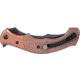CRKT Ritual Compact Assisted Opening Folding Knife, 3.33in 12C27, Persian Blade, Micarta Handle w/ Stainless Steel Bolster, Brown, 7465