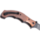CRKT Ritual Compact, Folding Knife, Plain Edge, Stonewash Black, 3.33 Blade, 12C27 Steel, Assisted Opening with IKBS Bearings, Stainless Steel Bolster, Micarta Handle, Brown
