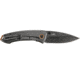 CRKT Tuna Designed By Lucas Burnley in Orleans, Folding Knife W/Frame Lock, 3.22in, Plain Edge, Stonewash Finish, 2520