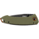 CRKT Tuna Designed By Lucas Burnley in Orleans, Folding Knife W/Frame Lock, 3.22in, Plain Edge, Stonewash Finish, 2520
