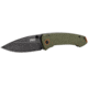 CRKT Tuna Designed By Lucas Burnley in Orleans, Folding Knife W/Frame Lock, 3.22in, Plain Edge, Stonewash Finish, 2520