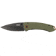 CRKT Tuna Designed By Lucas Burnley in Orleans, Folding Knife W/Frame Lock, 3.22in, Plain Edge, Stonewash Finish, 2520