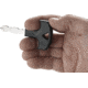 CRKT Williams Defense Key, Black, 3.567 in/90.6 mm, 9705