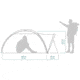 Crua Outdoors Crua Duo Tent For Hiking And Backpacking, Green, DUO-01