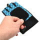 Cuda Cool and Dry Fingerless Gloves, Blue/Black, One Size, 23034